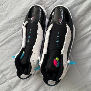 Men White Black Air Jordan 6 Rings Size US 12